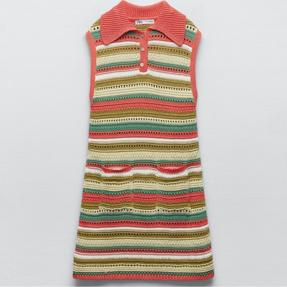 Zara Crochet Mini Dress